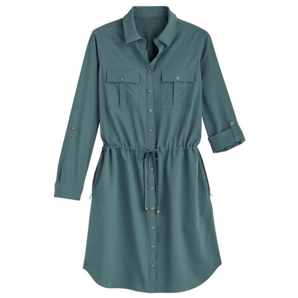 Coolibar Button-Up Shirt Dress